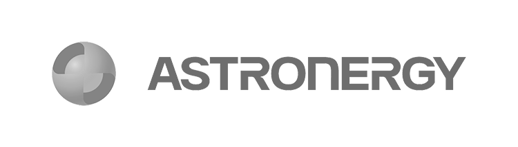 Astonergy logo grayscale